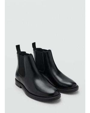 Mango Stivaletti Chelsea Similpelle Nero