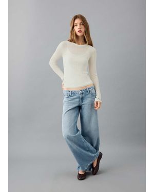 MANGO TEEN Fine-Knit Jumper - Grey