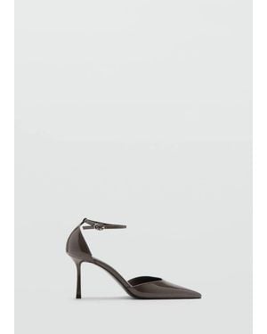 Mango Patent Heeled Shoes - Grey