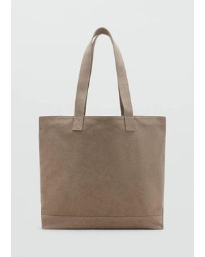 Mango Baumwoll-Tote-Bag - Natur