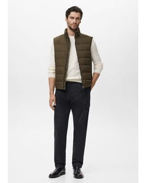 Mango Packable Down And Feather Padded Gilet - Multicolour