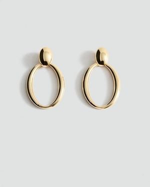 Mango Hoop Earrings - Blue