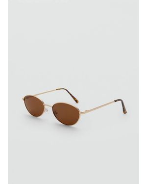 Mango Metallic Frame Sunglasses