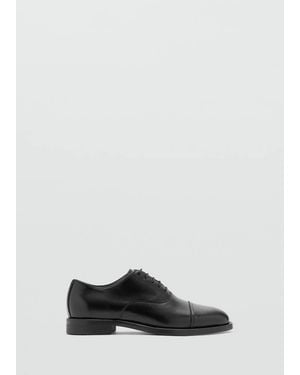 Mango Lederschuh - Schwarz