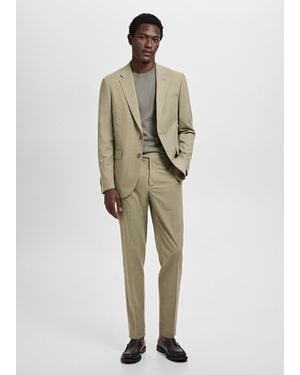 Mango Giacca Completo Milán Slim-Fit Verde - Neutro