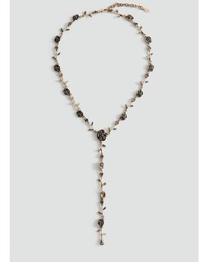 Mango Metal Pendant Necklace - Metallic