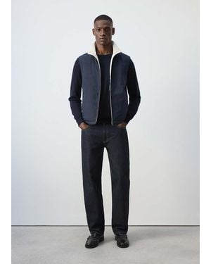 Mango Reversible Water-Repellent Gilet - Blue