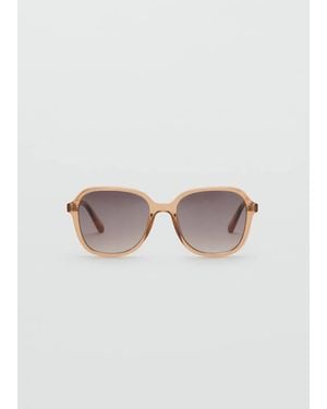 Mango Squared Frame Sunglasses - Pink