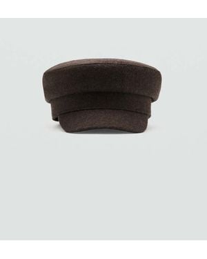 Mango Baker Boy Cap - Black