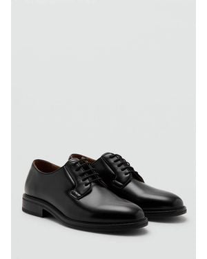 Mango Blucher Suit Shoes - Black