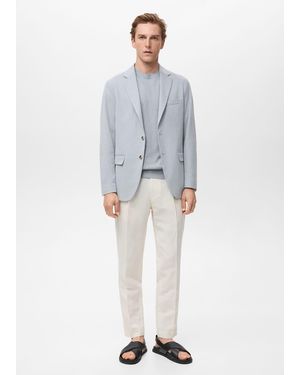 Mango Verner Slim-Fit Cotton Jacket - Grey