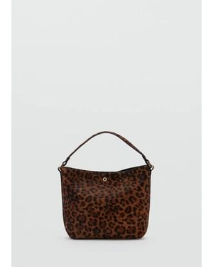 Mango Bucket Bag Quique Tabac - Marron