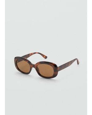 Mango Resin Frame Sunglasses - Brown