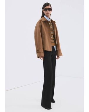 Mango Striped Polo-Neck Jumper - Multicolour