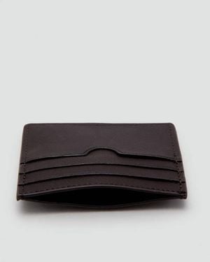 Mango Pebbled Cardholder - Black