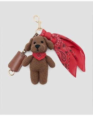 Mango Plush Keyring Handkerchief - Red