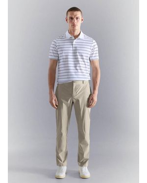 Mango Slim Fit Water-Repellent Pants - Natural