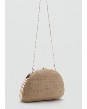 Mango Natural Fiber Clutch Bag
