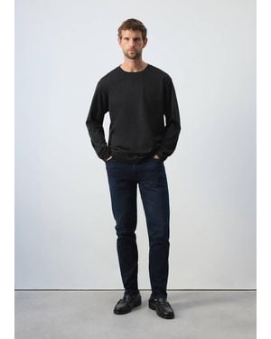 Mango 100% Extra Soft Cotton Regular Fit T-Shirt - Black
