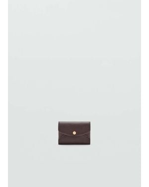 Mango Small Flap Wallet - Brown