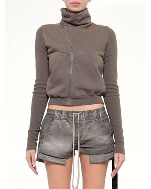 Rick Owens Furka Jersey Mountain Sweatshirt - Gray