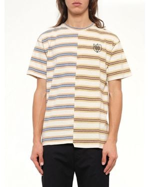 Loewe Eln Stripe Asym T-Shirt - Natural