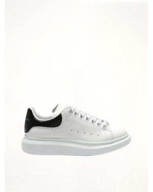 McQueen Larry Oversized Trainers, 100% Calfskin Leather - White