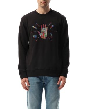 Lanvin Hand Emb Sweatshirt, Size: Small - Black