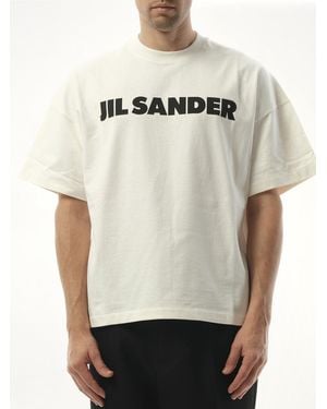 Jil Sander Logo T-Shirt - Grey