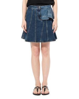 McQueen Denim Dark Skirt - Blue