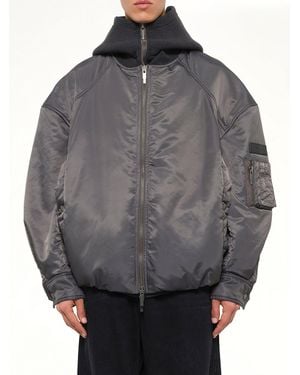Feng Chen Wang Two-In-One Nylon Padded Jacket - Grey