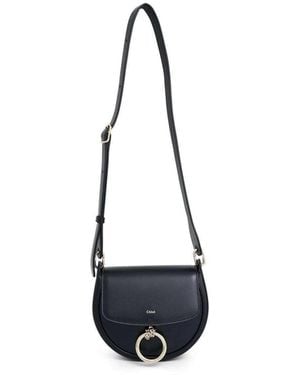 Chloé Arlene Leather Shoulder Bag - White
