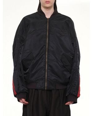 Willy Chavarria Adidas X Chavarria Satin Bomber Jacket - Black