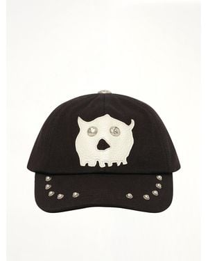 THUG CLUB Tc Skull Cotton Cap - Black
