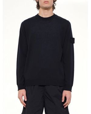 Stone Island 5100074 Crew Neck - Blue