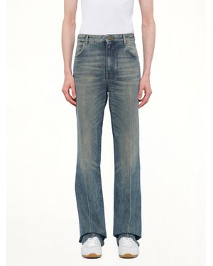 Balmain Tube Leg Jeans Vintage Wash - Blue