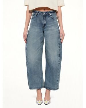 Alaïa Vintage Denim Rodeo Trousers - Blue