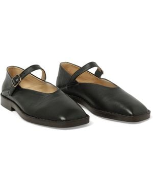 Lemaire Ballerina Shoes, 100% Calf Leather - Black