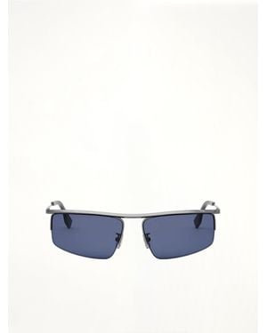 Fendi Fe40141U 6012V Metal Sunglasses Sunglasses - Blue