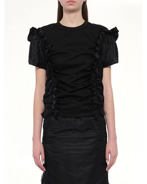 Noir Kei Ninomiya Cotton Ponte T-Shirt - Black
