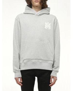 Amiri Ma Core Logo Hoodie, 100% Cotton, Size: Large - Grey