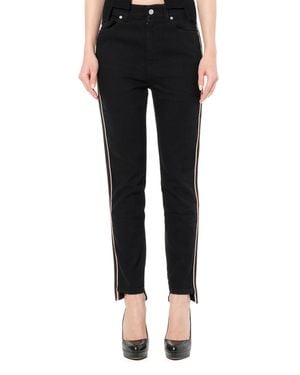 McQueen Emb Denim Jeans - Black