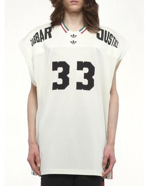 Willy Chavarria X Adidas X Chavarria Jabbar Basketball Jersey, 100% Recycled Polyester, Size: Small - White