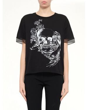 McQueen Fish Skull Tee - Black