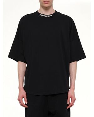 Palm Angels Classic Logo Over T-Shirt - Black