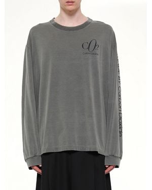 Doublet Co2 Air Yarn Long Sleeve T-Shirt - Grey