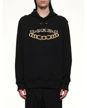 Balmain Chian Logo Hoodie - Black