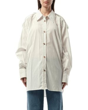 KHAITE Tamal Top, Long Sleeves, 100% Cotton - Gray