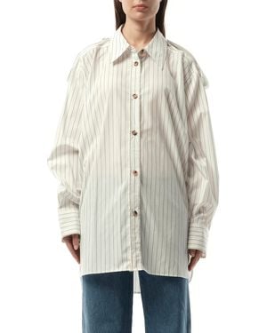 KHAITE Tamal Top, Long Sleeves, 100% Cotton - Grey