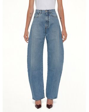 Alaïa Round Trousers - Blue